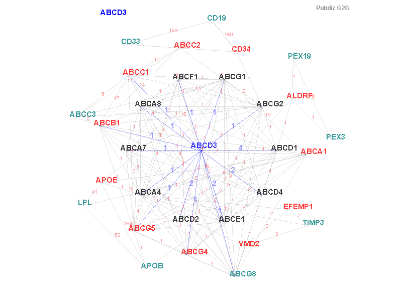 Gene ABCD3 gene interaction