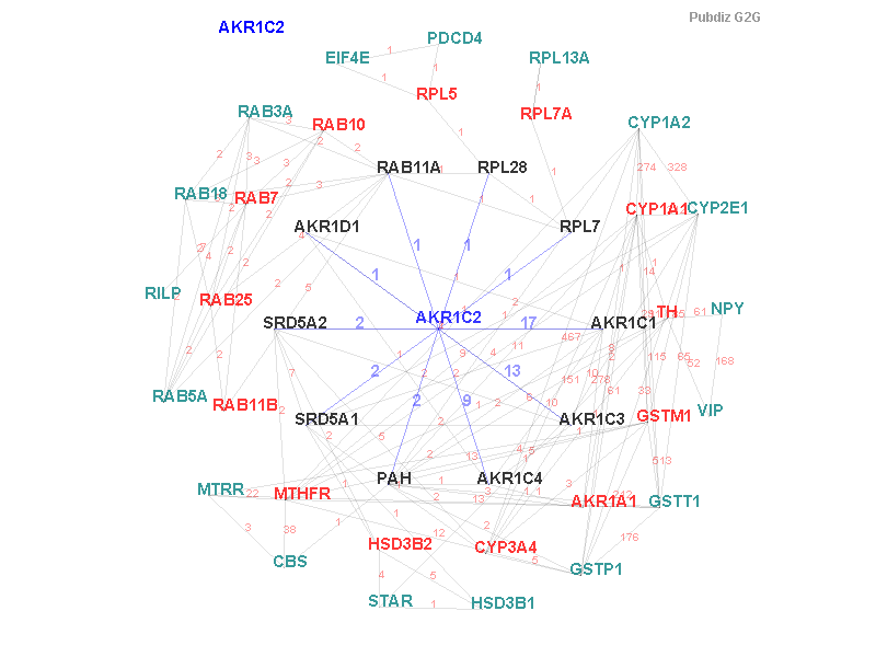 Gene AKR1C2 gene interaction