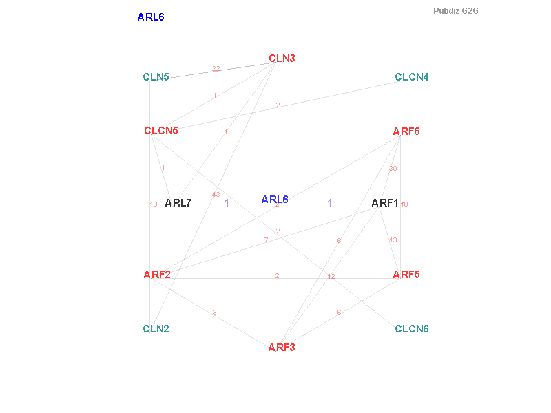 Gene ARL6 gene interaction